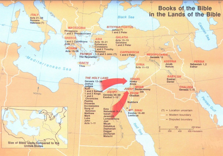 Books of the Bible In the Lands of the Bible