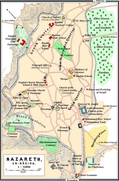 Map of Nazareth (1912 AD)