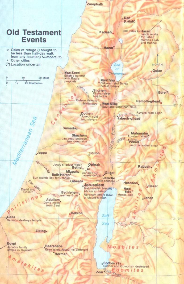 Full Map of Old Testament Events