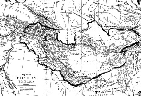 Map of Parthian Empire At Its Greatest Extent